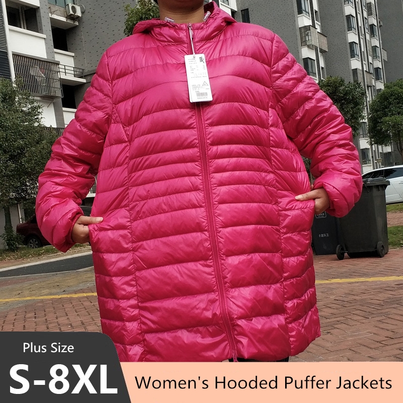 Winter Clothing Pk - Plus Size 5XL 6XL 7XL Damen-Pufferjacken