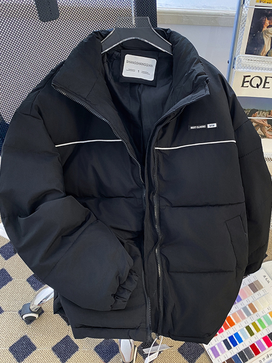 Winter Clothing Hong Kong - Retro Stehkragen Baumwolle Gefütterte Jacke Männer