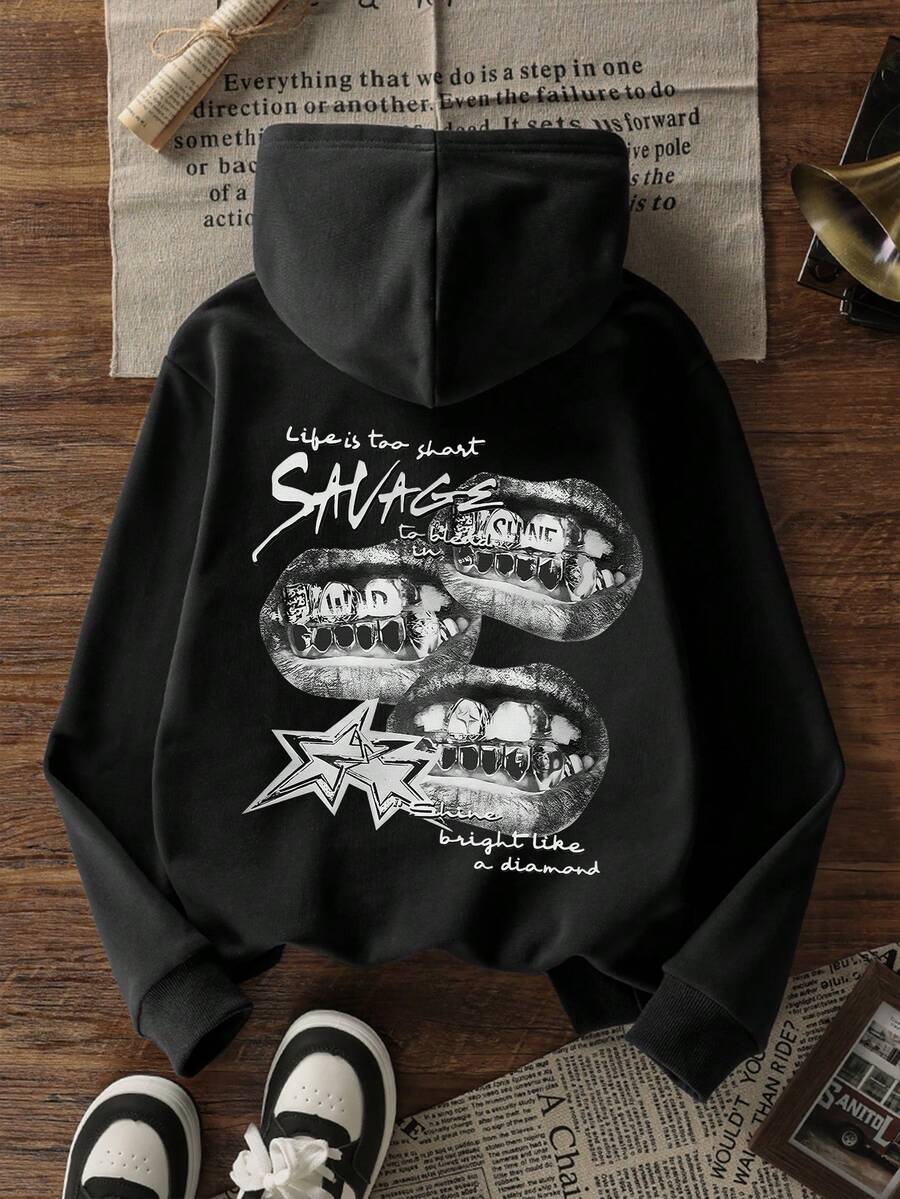 1 Stück, warmes Sweatshirt mit – Winter Clothing Drawing Bewertung und Preis