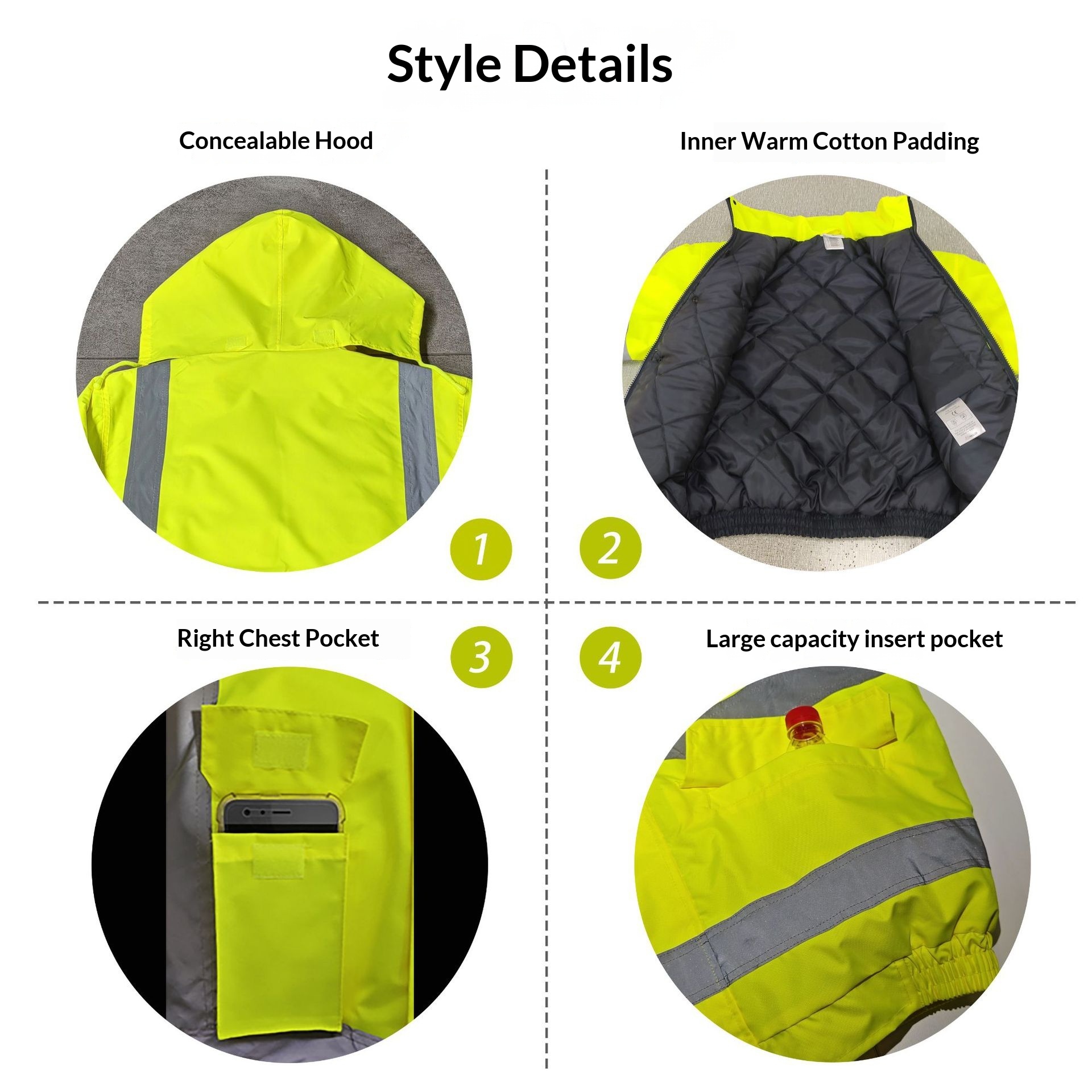 Winter Hochsichtbare Warme Jac – Winter Clothing Pk Bewertung und Preis
